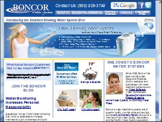 Web site www.boncor.com, Boncor Water Systems