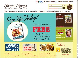 Web site www.bristolfarms.com, Bristol Farms Inc