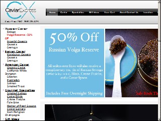 Web site www.caviarexpress.org, Caviar Express