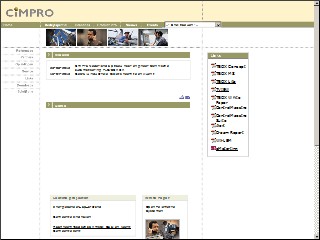 Web site www.cimpro.com, Cinnamon Productions