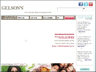 Web site www.gelsons.com, Gelson's Newport Beach