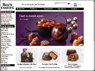 Web site www.sees.com, See's Candies